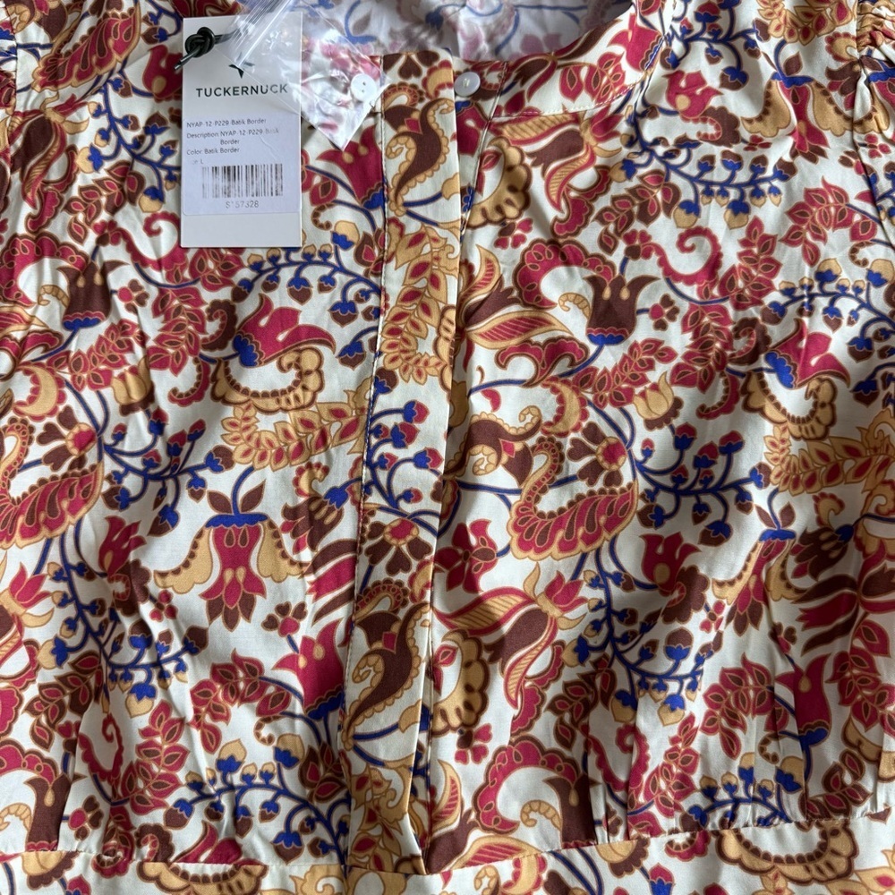 NWT Tuckernuck sun-drenched Porto Jessa romper sz Lg cottagecore coastal grandma - Picture 8 of 12